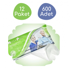 Haspet Antibakteriyel Perine Bölge Temizleme Havlusu Kapaklı 17x22cm 12 Paket - 600 Adet
